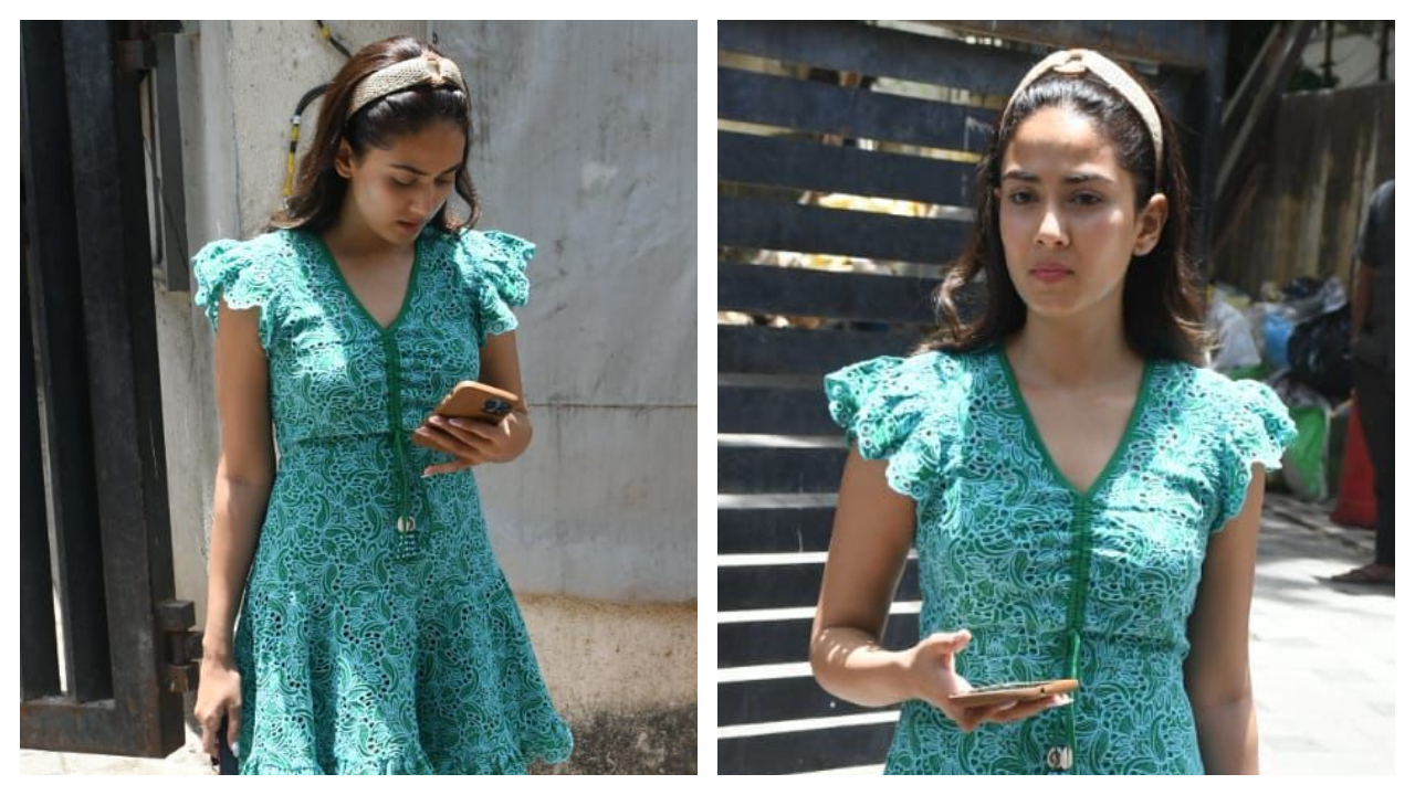 Mira Rajput kết hợp một chiếc váy màu xanh lam dễ thương với một chiếc túi Louis Vuitton trị giá 2,71 Rupi