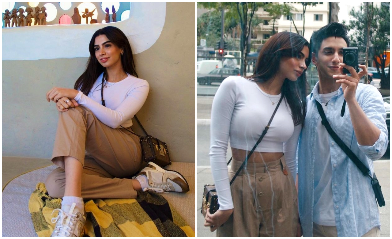Trang phục mùa hè của Khushi Kapoor rực rỡ với túi tote Louis Vuitton và giày Louis Vuitton hơn 4 Rs lakh.