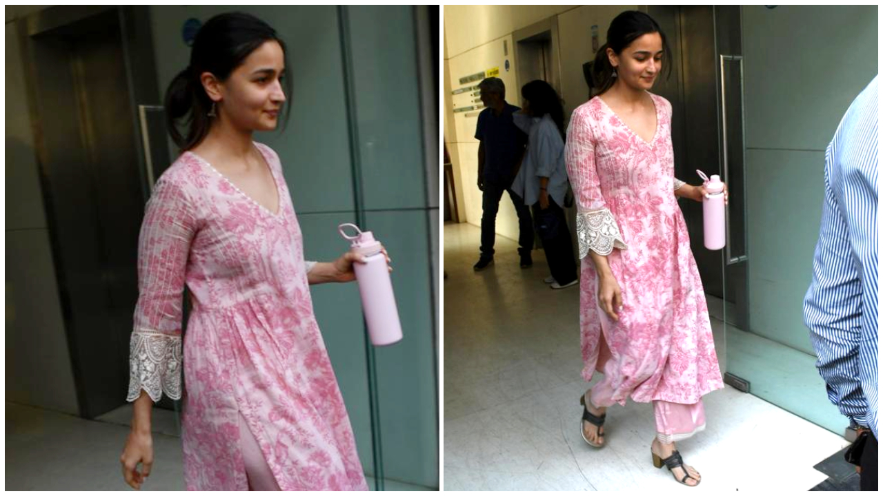 Hồi tưởng thứ sáu: Khi Alia Bhatt mặc lại bộ kurta màu hồng phấn của Devnaagri theo phong cách 