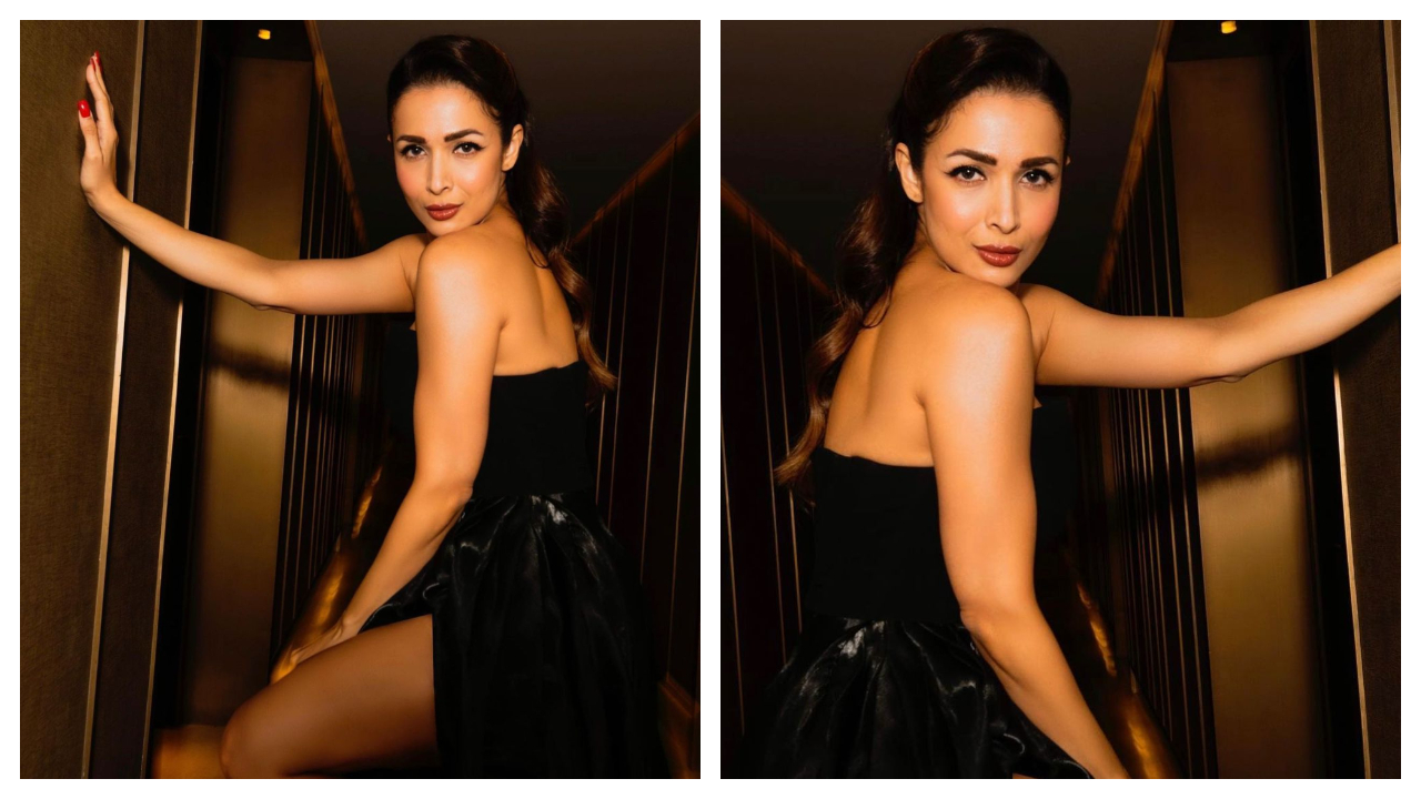 Malaika Arora exudes timeless elegance in black gown designed by Gaby  Charbachy | PINKVILLA