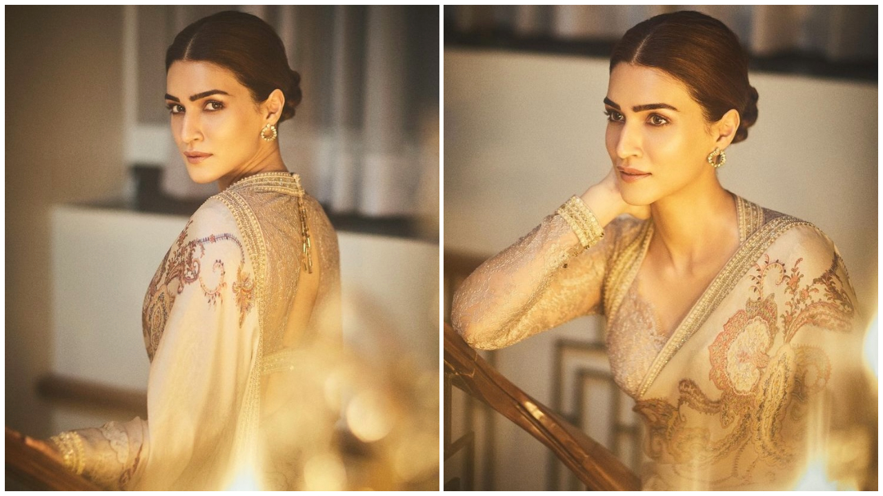 Kriti Sanon's dreamy glow in Rs 1.14 lakh Tarun Tahiliani organza saree is  a little too ravishing | PINKVILLA