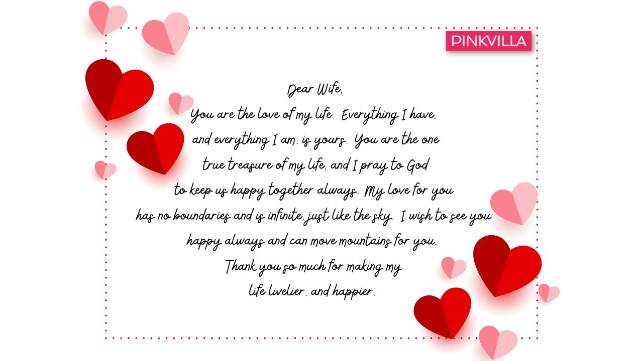 Best 25 Love Letters for Wife That Will Melt Her Heart PINKVILLA