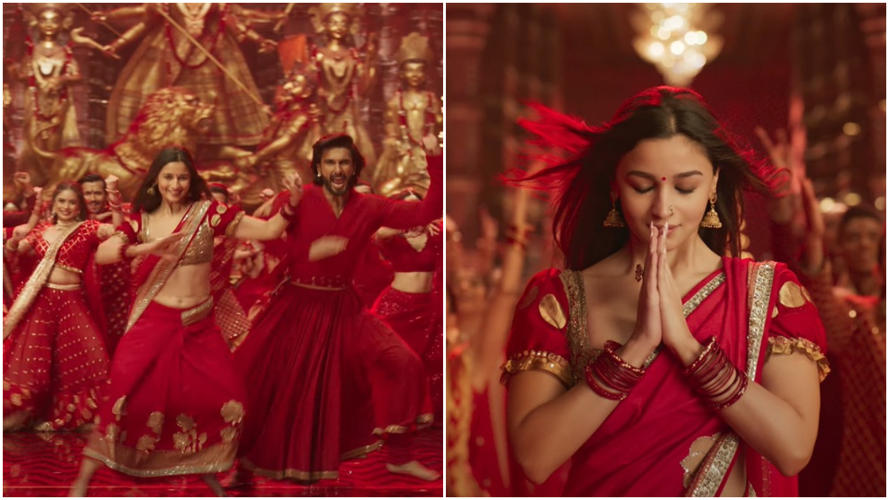 Alia Bhatt saree trong teaser Rocky Aur Rani Kii Prem Kahaani