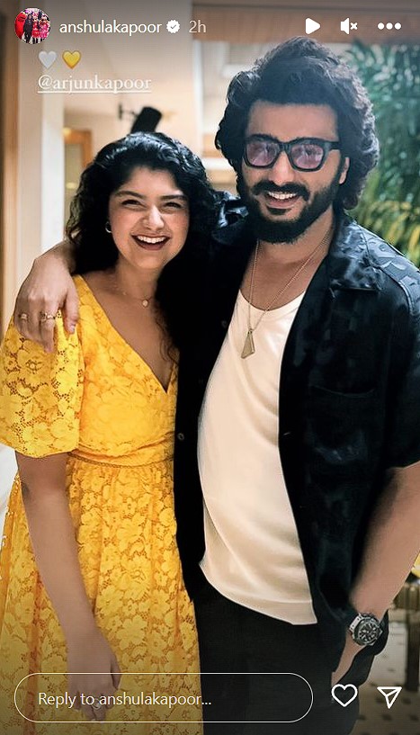 Lời chúc sinh nhật Anshula Kapoor dành cho Arjun Kapoor