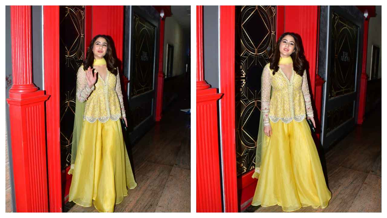 Sara Ali Khan radiates positivity in yellow sharara set by Ridhi Mehra that costs a bomb; Know its price | PINKVILLA