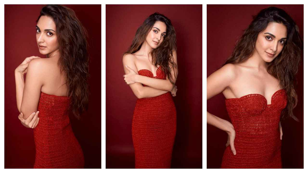 Kiara Advani thể hiện tình yêu màu đỏ của mình trong chiếc váy đơn sắc sành điệu của nhãn hiệu Magda Butrym;  HÌNH ẢNH bên trong