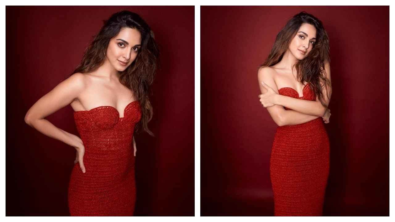 Kiara Advani thể hiện tình yêu màu đỏ của mình trong chiếc váy đơn sắc sành điệu của nhãn hiệu Magda Butrym;  HÌNH ẢNH bên trong