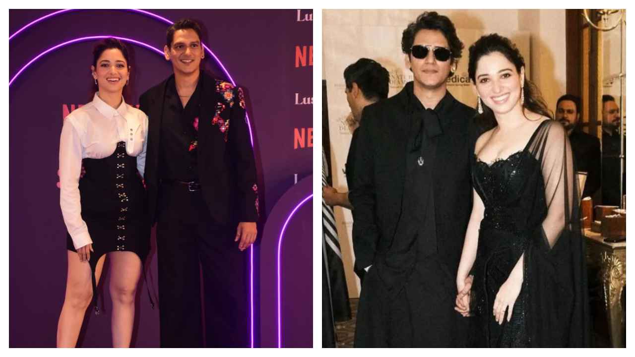 Đôi uyên ương 3 lần mới nhất của Bollywood Tamannaah Bhatia và Vijay Varma kết đôi trong trang phục đen sành điệu