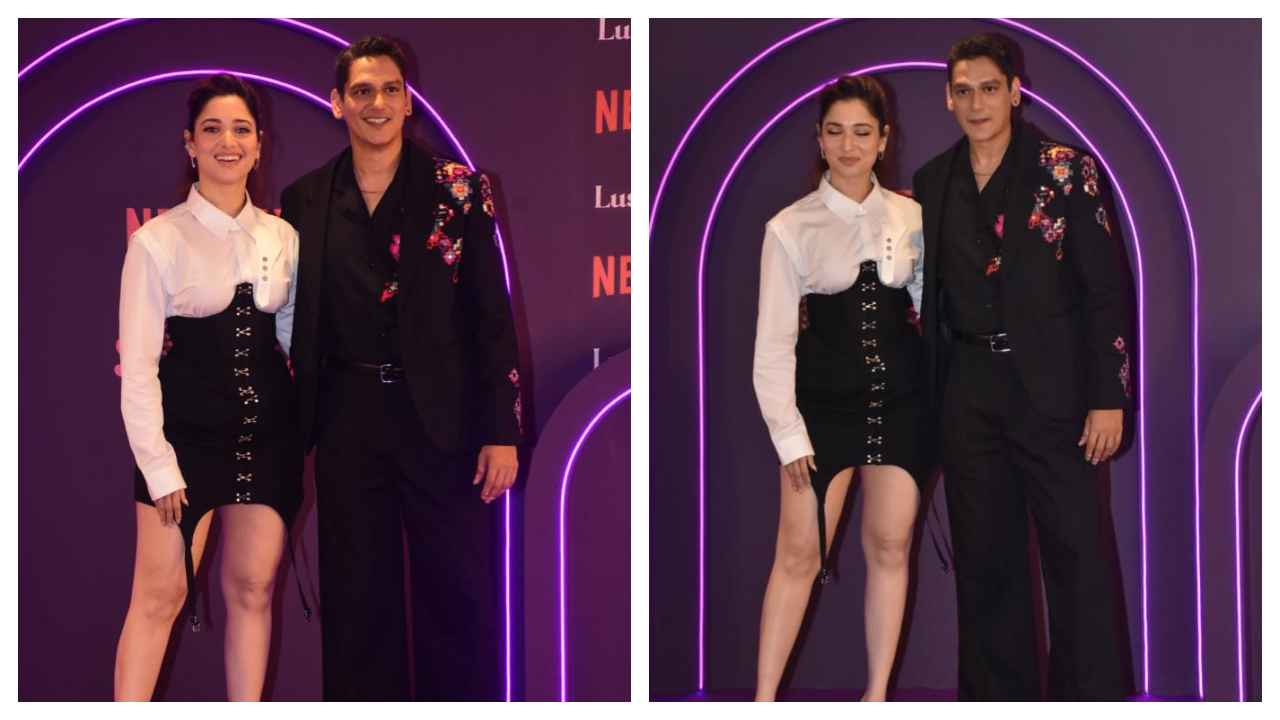 Đôi uyên ương 3 lần mới nhất của Bollywood Tamannaah Bhatia và Vijay Varma kết đôi trong trang phục đen sành điệu