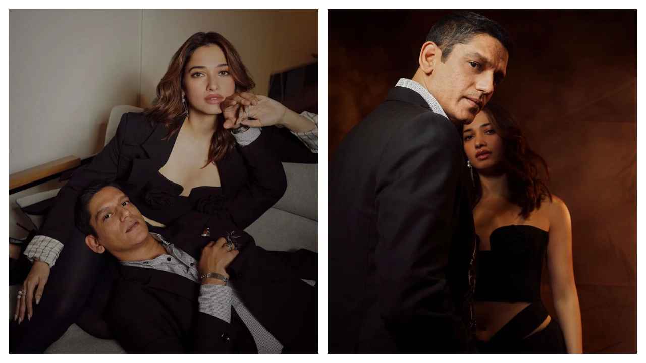 Đôi uyên ương 3 lần mới nhất của Bollywood Tamannaah Bhatia và Vijay Varma kết đôi trong trang phục đen sành điệu