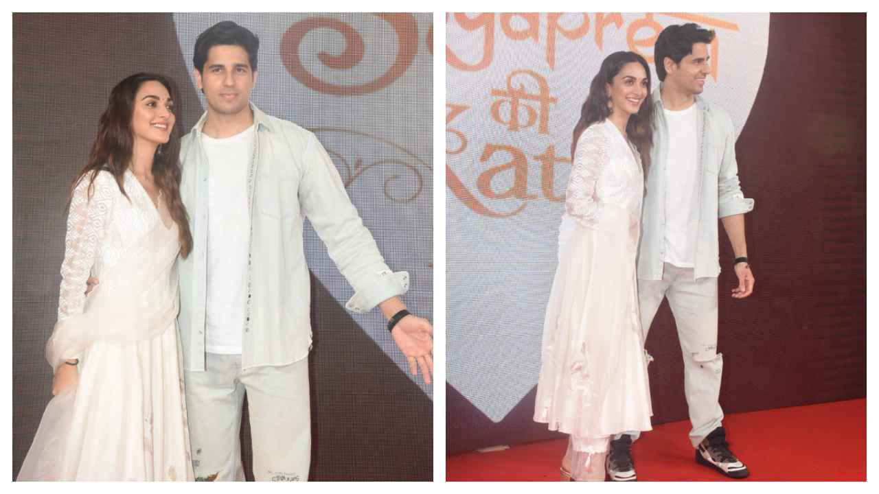 Kiara Advani gây choáng trong Bộ đồ Anarkali trắng tại buổi chiếu Satyprem Ki Katha, cặp song sinh với Sidharth Malhotra