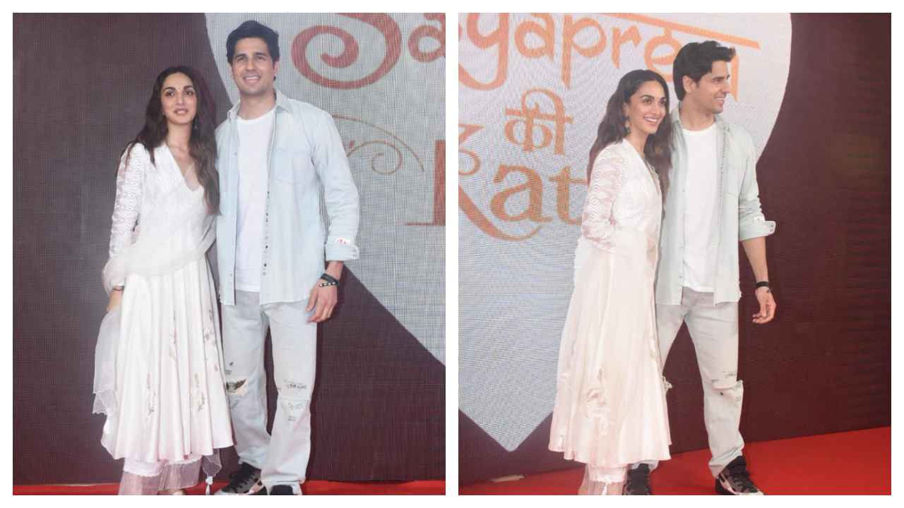 Kiara Advani gây choáng trong Bộ đồ Anarkali trắng tại buổi chiếu Satyprem Ki Katha, cặp song sinh với Sidharth Malhotra