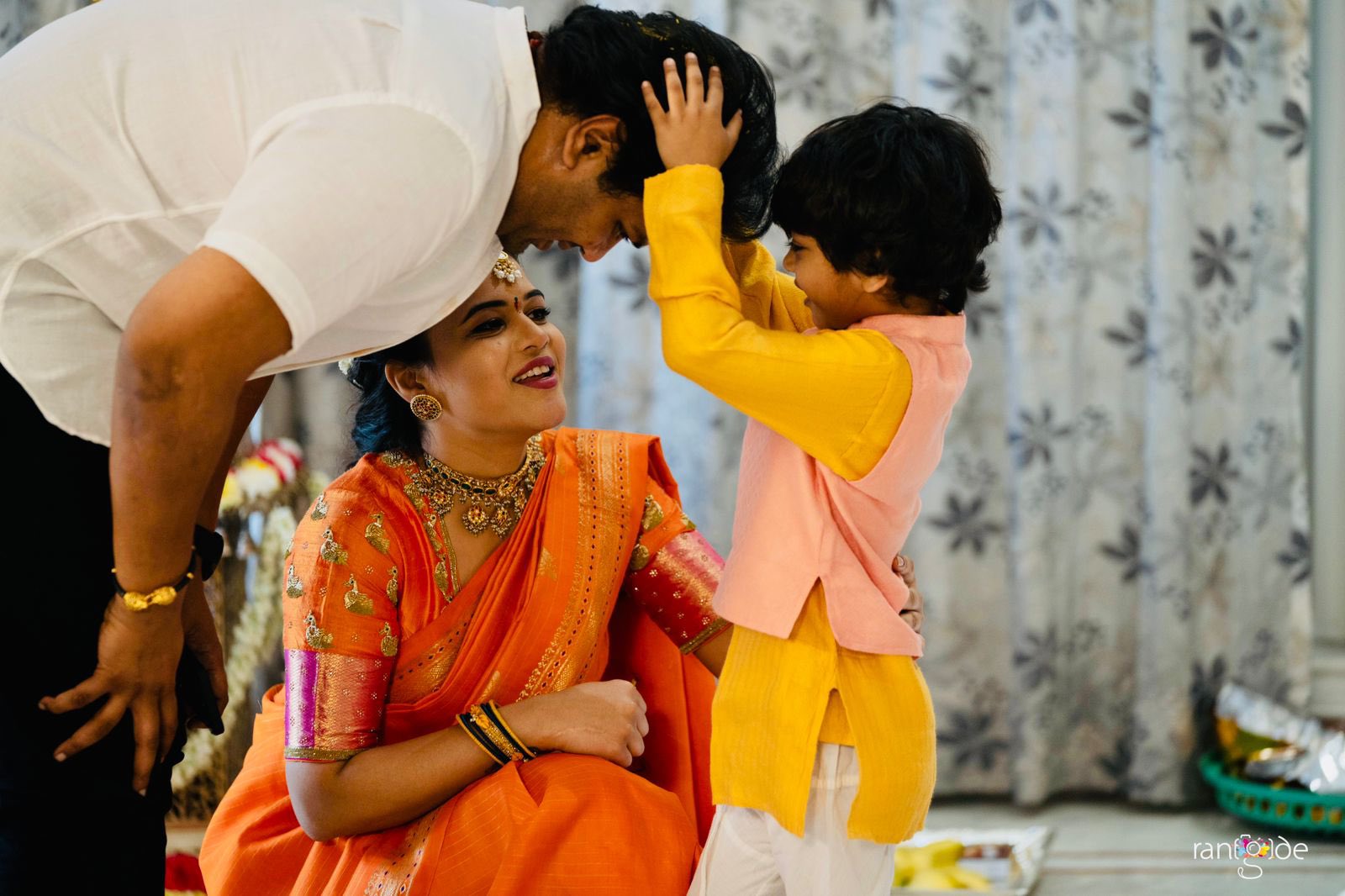 Manchu Manoj with wife Bhumi Mounika Reddy and step son