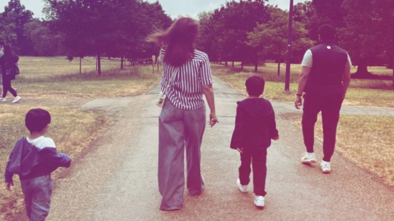 Saif Ali Khan enjoys family time with Kareena Kapoor, sons Jeh and Taimur amid Adipurush row; See pic