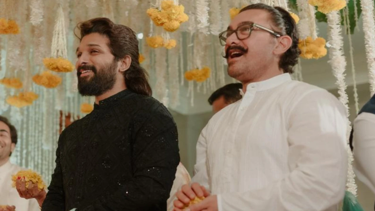 EXCLUSIVE: Aamir Khan, Allu Arjun participated as family in Madhu Mantena and Ira Trivedi’s wedding; See Pics