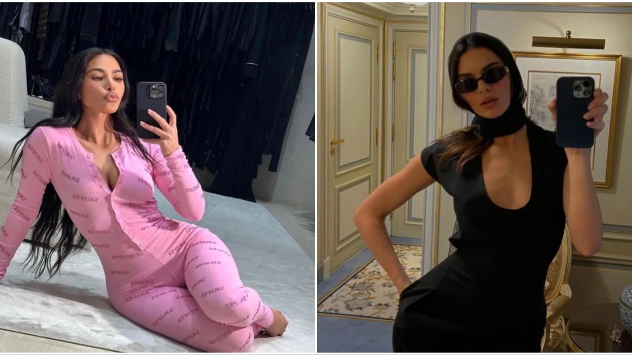 Kim Kardashian and Kendall Jenner 
