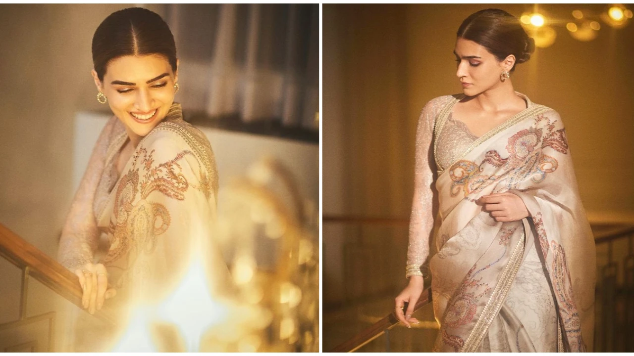 Kriti Sanon's dreamy glow in Rs 1.14 lakh Tarun Tahiliani organza saree is  a little too ravishing | PINKVILLA