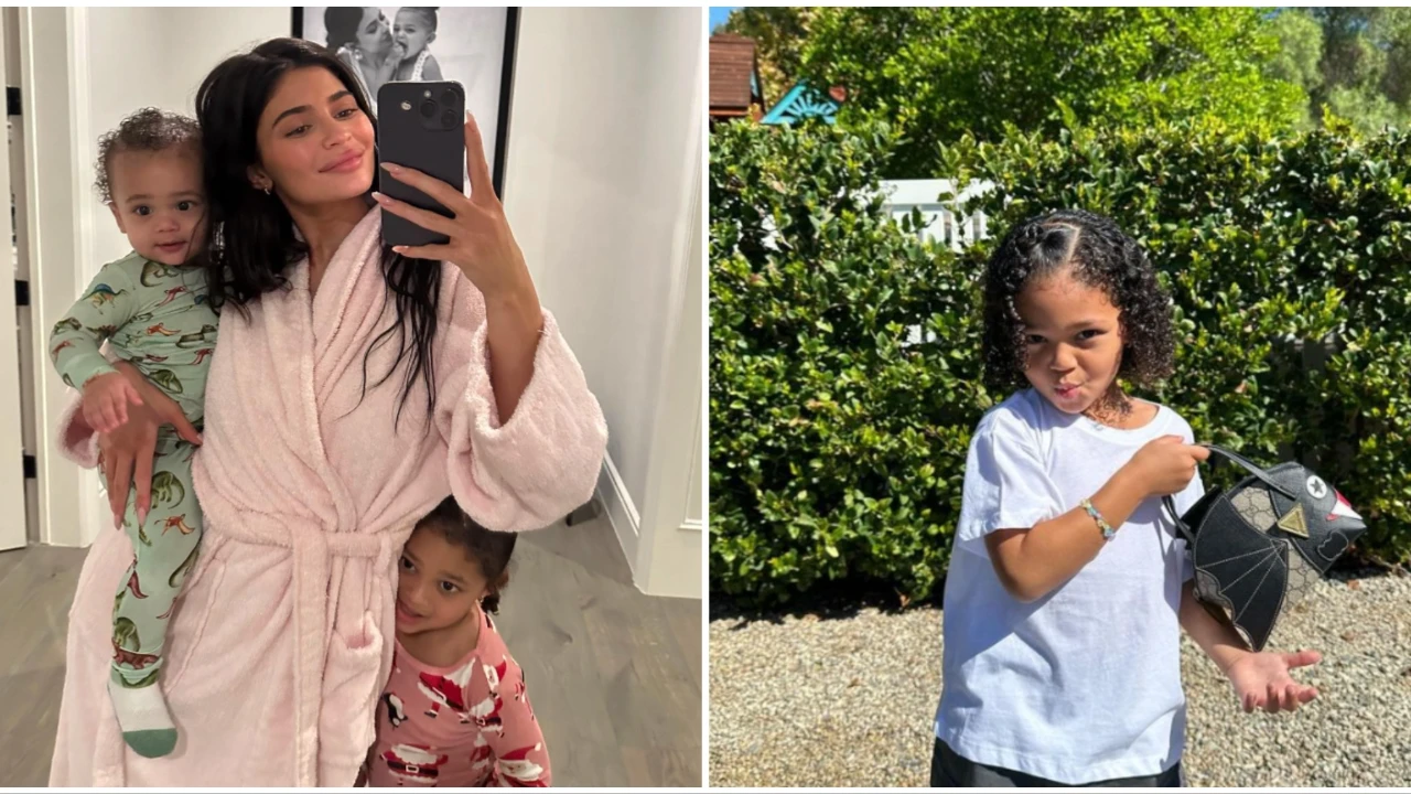 Kylie Jenner with her kids (Image via Instagram)