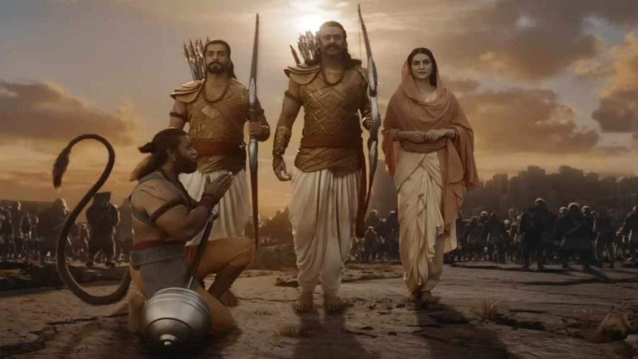 Adipurush (Hindi) has sold 39,000 tickets in national chains for the opening day, 4 days prior to release (Credit: T-Series) Prabhas, Kriti Sanon, Sunny Singh