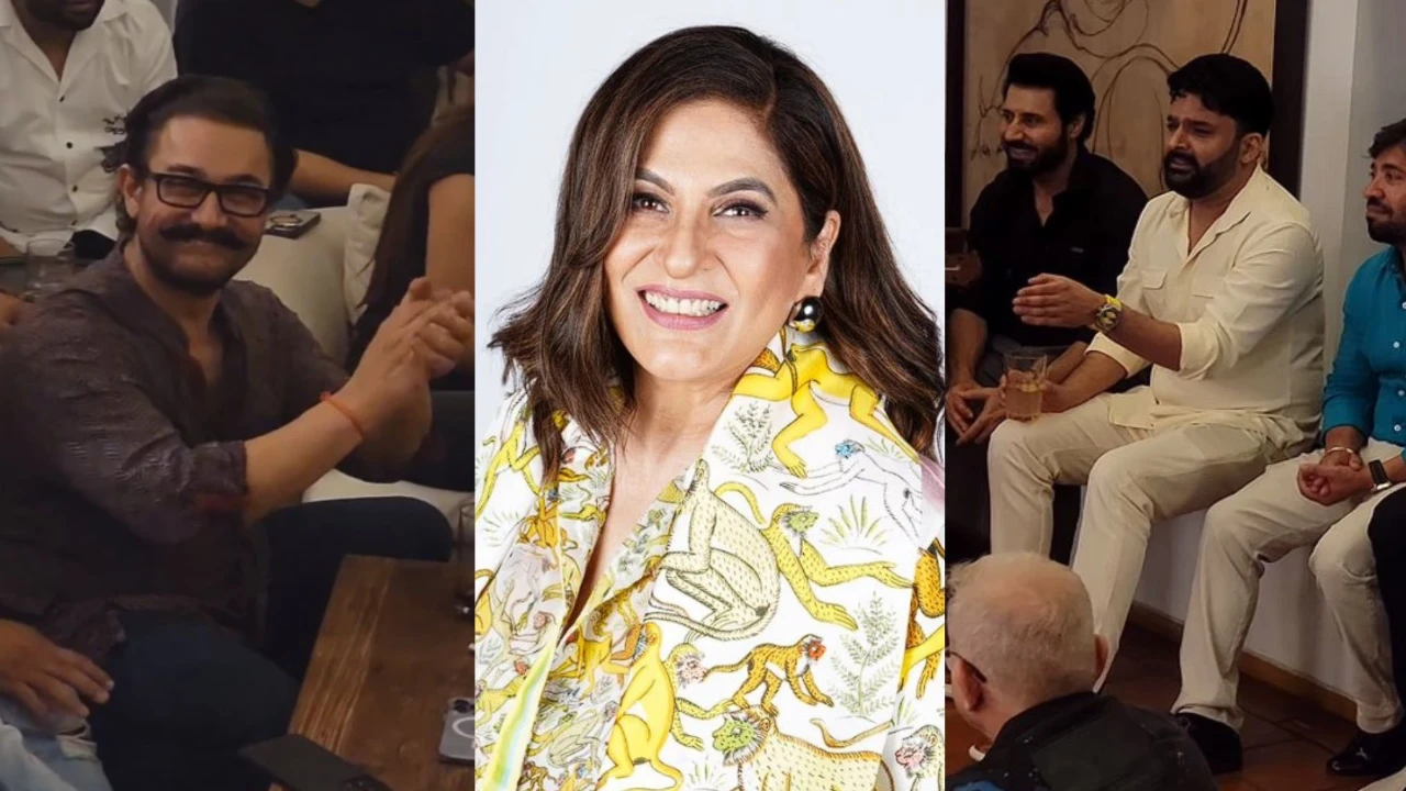 Archana Puran Singh shared a video of a lovely evening spent at Aamir Khan's residence Archana Puran Singh-Aamir Khan-Kapil Sharma