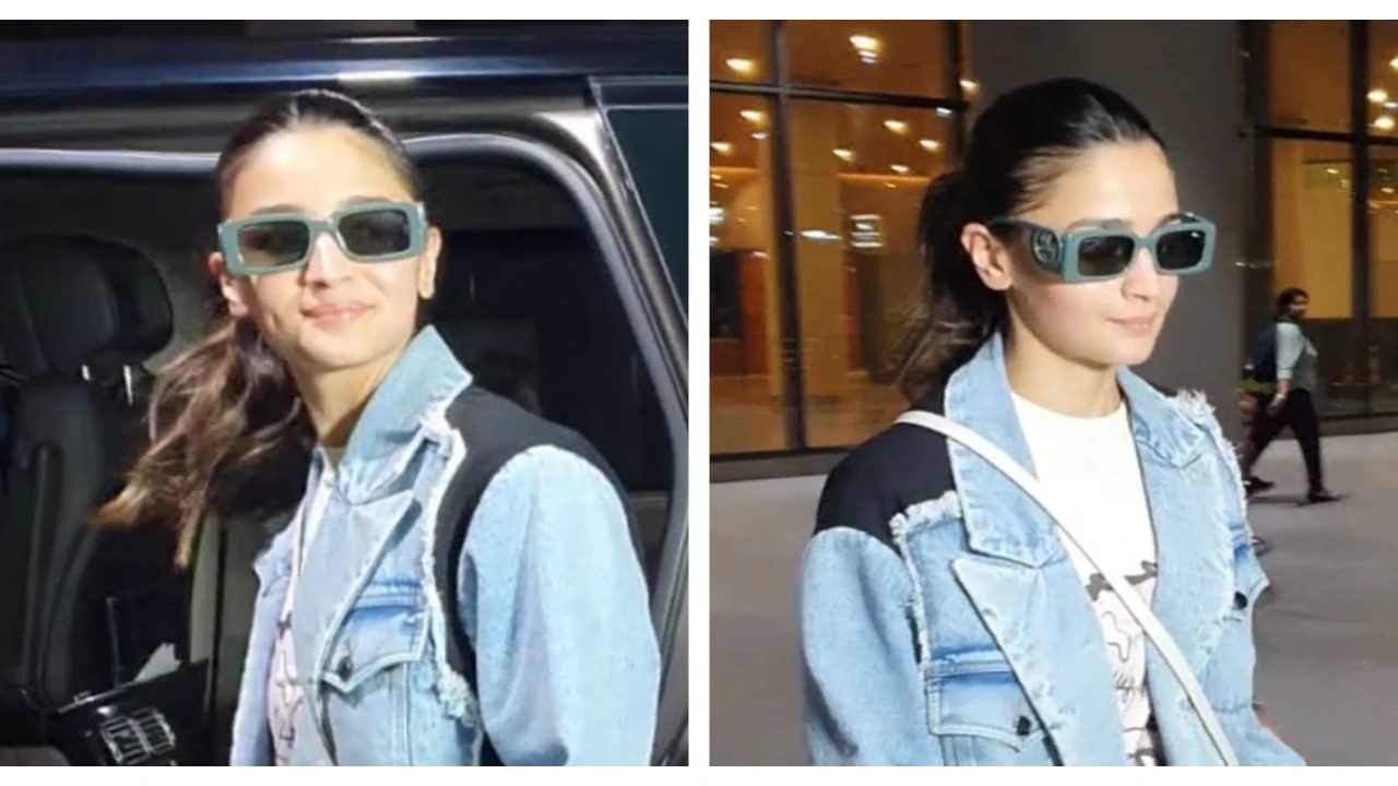 Alia Bhatt's airport look in classic denim dream fit and Rs. 3.68 lakhs  Gucci bag is effortlessly cool | PINKVILLA