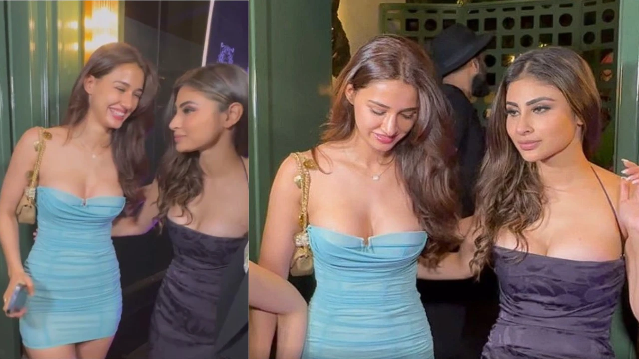 Disha Patani and Mouni Roy ooze oomph in sultry short dresses at an event; WATCH 