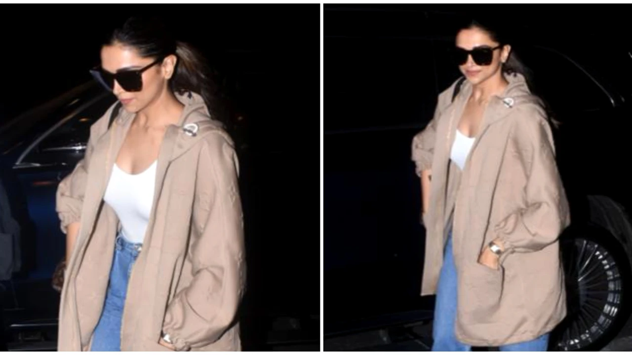 Deepika Padukone's Louis Vuitton parka look comes with a whopping cost and cozy feeling Deepika Padukone, airport style, Louis Vuitton, Parkas, Bollywood, fashion,