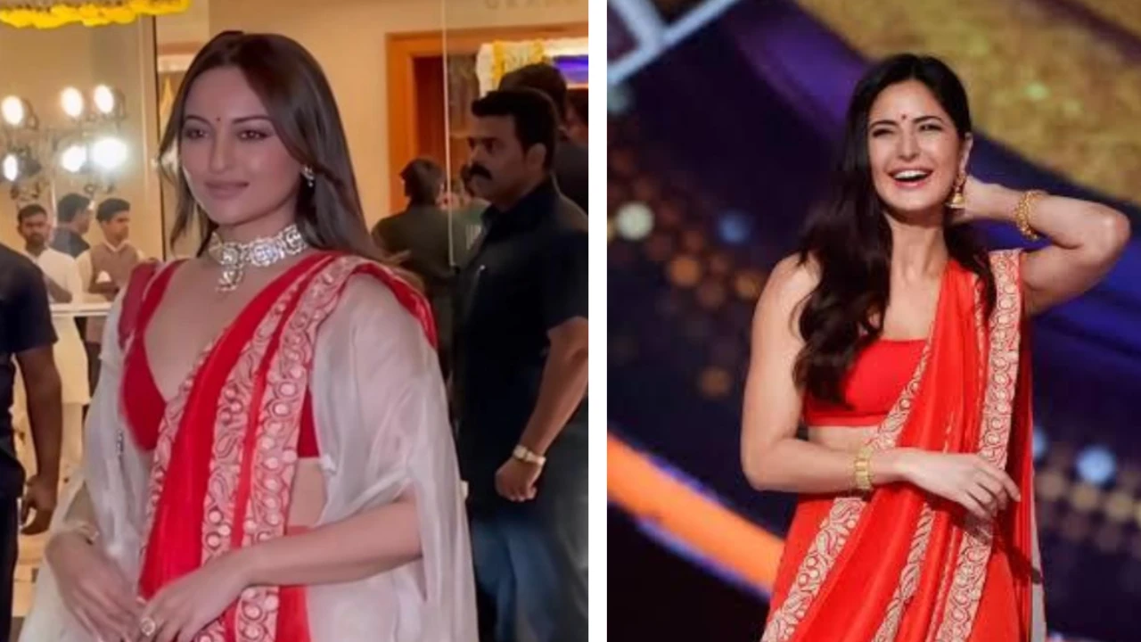 Fashion Faceoff: Sonakshi Sinha or Katrina Kaif, whose Anamika Khanna saree  look do you dig more? | PINKVILLA