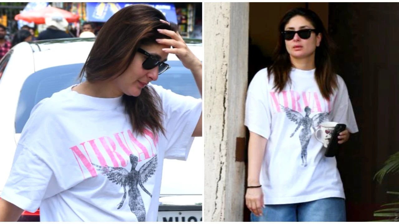 Kareena Kapoor rocks another affordable H&M t-shirt in the coolest and most  casual way | PINKVILLA