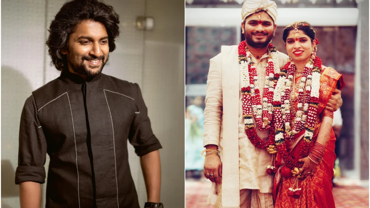 Dasara director Srikanth Odela ties the knot; Nani shares first pic of newlyweds (PC: Nani Twitter) Nani Twitter