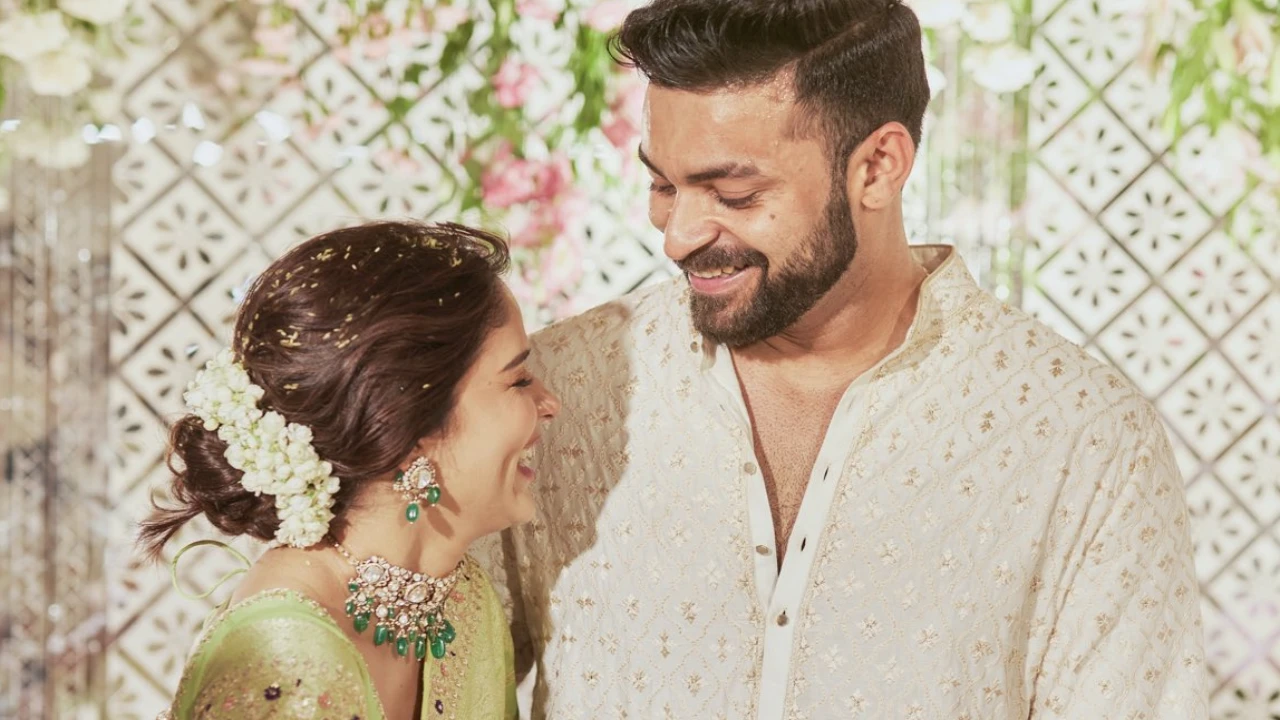 Varun Tej-Lavanya Tripathi's Engagement: Couple looks perfect together, flaunts rings in FIRST photos (PC: Varun Tej Instagram) Varun Tej Instagram