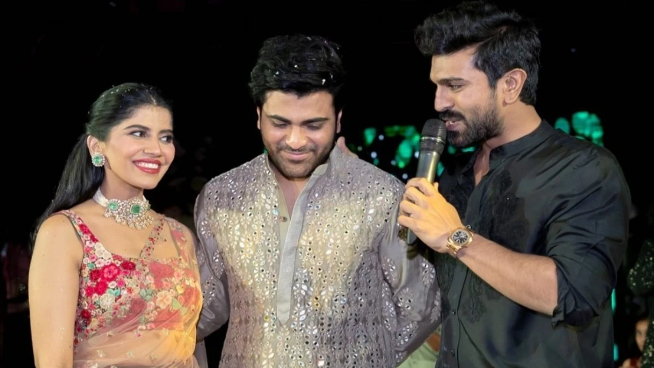 Sharwanand-Rakshita Reddy's wedding unseen PICS: Ram Charan blesses the newlyweds and gives heartfelt speech (PC: Ram Charan Instagram) Ram Charan Instagram