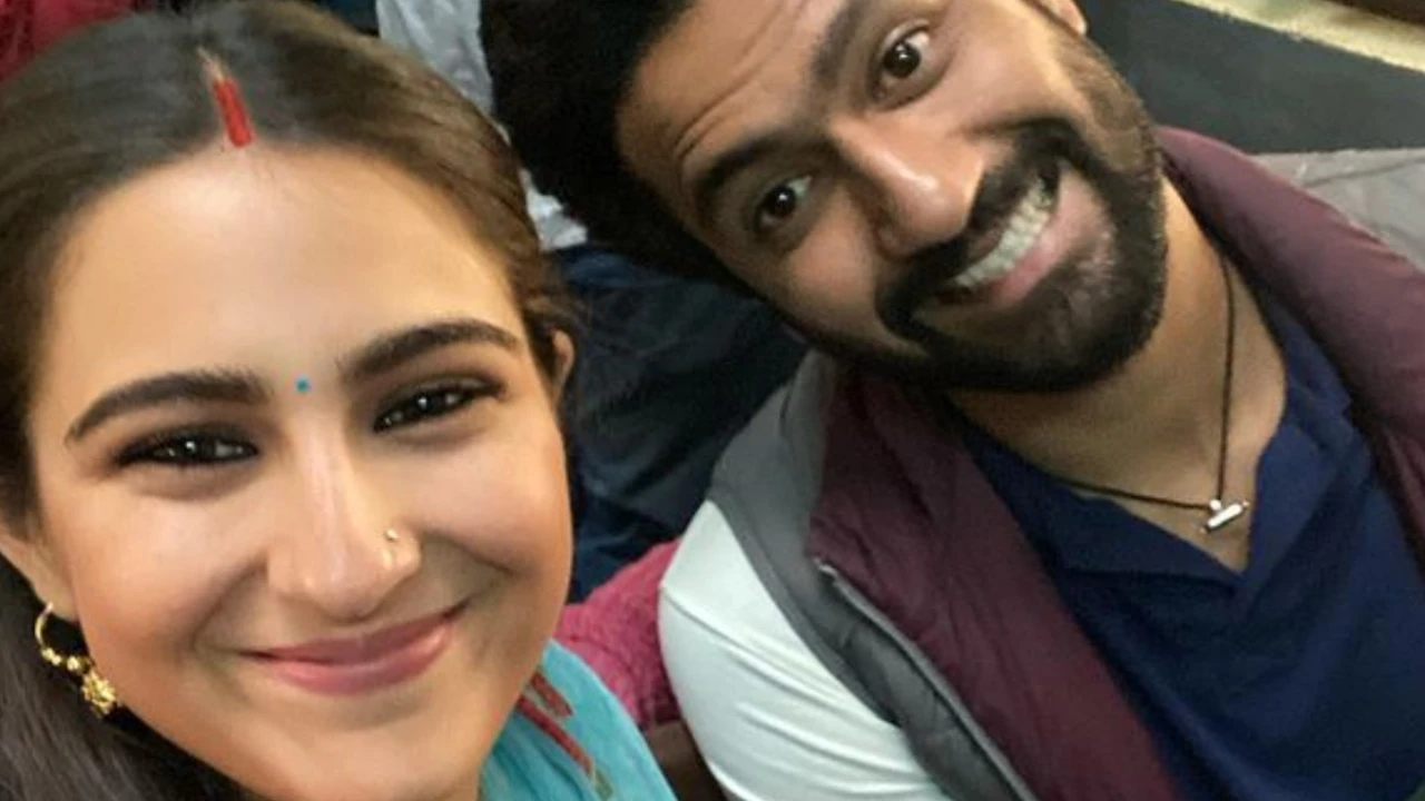 Sara Ali Khan, Vicky Kaushal (Image credit: Sara Ali Khan Instagram) Sara Ali Khan, Vicky Kaushal (Image credit: Sara Ali Khan Instagram)