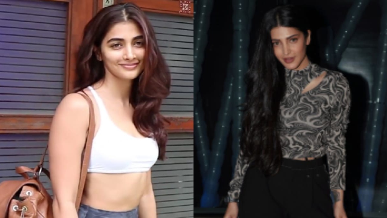 Spotted: Pooja Hegde flaunts her perfectly toned abs in gym attire; Shruti Haasan apologizes to paps (PC: Viral Bhayani) Viral Bhayani