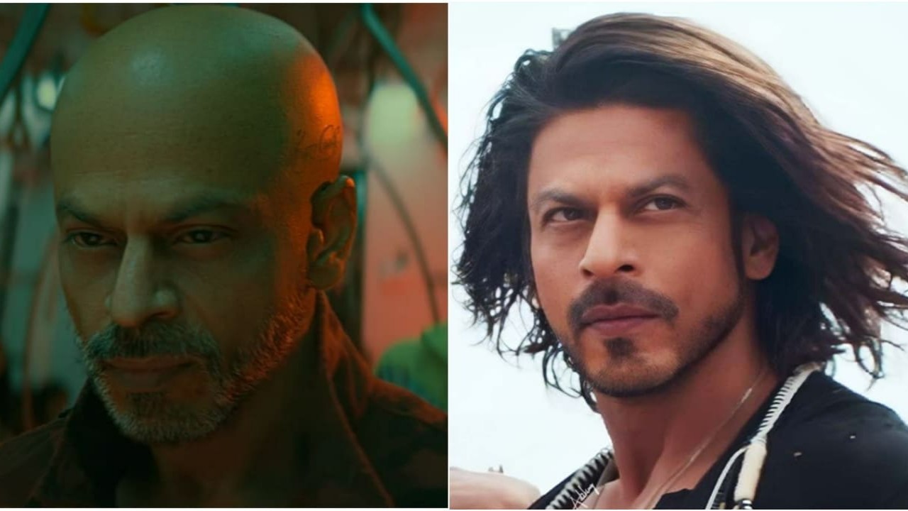 Picture courtesy: Twitter Shah Rukh Khan's bald look in Jawan sparks hilarious meme fest; netizens can't stop laughing
