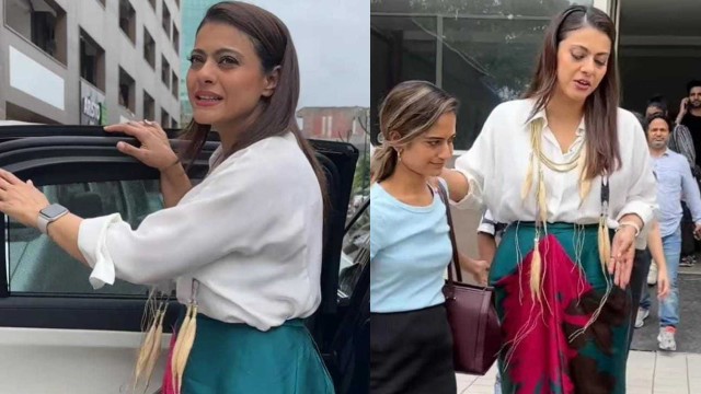 WATCH: Kajol Devgan flawlessly manages 'high heels' problems like a pro;  Take cues | PINKVILLA