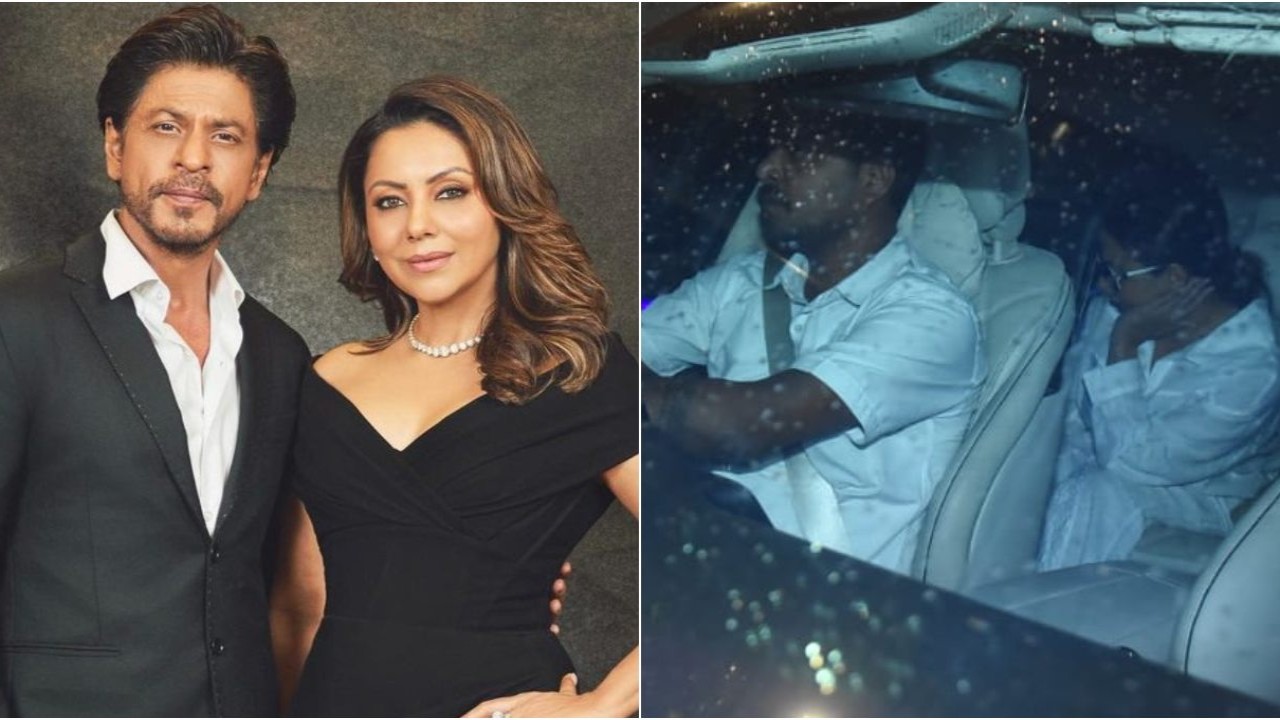Watch: Shah Rukh Khan hides face, Gauri Khan avoids paparazzi as the power couple gets clicked in the city