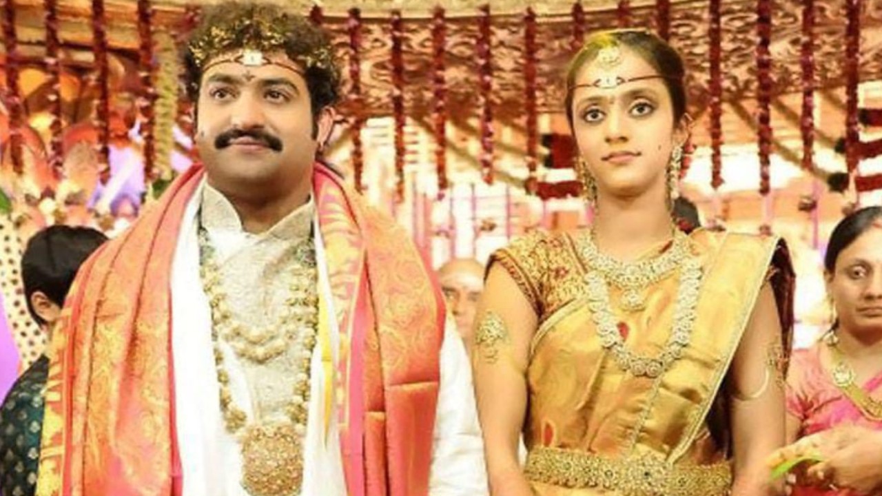 Tuesday Trivia: Do you know that Jr NTR's wife Lakshmi Pranathi wore Rs 1 crore saree for their wedding? 