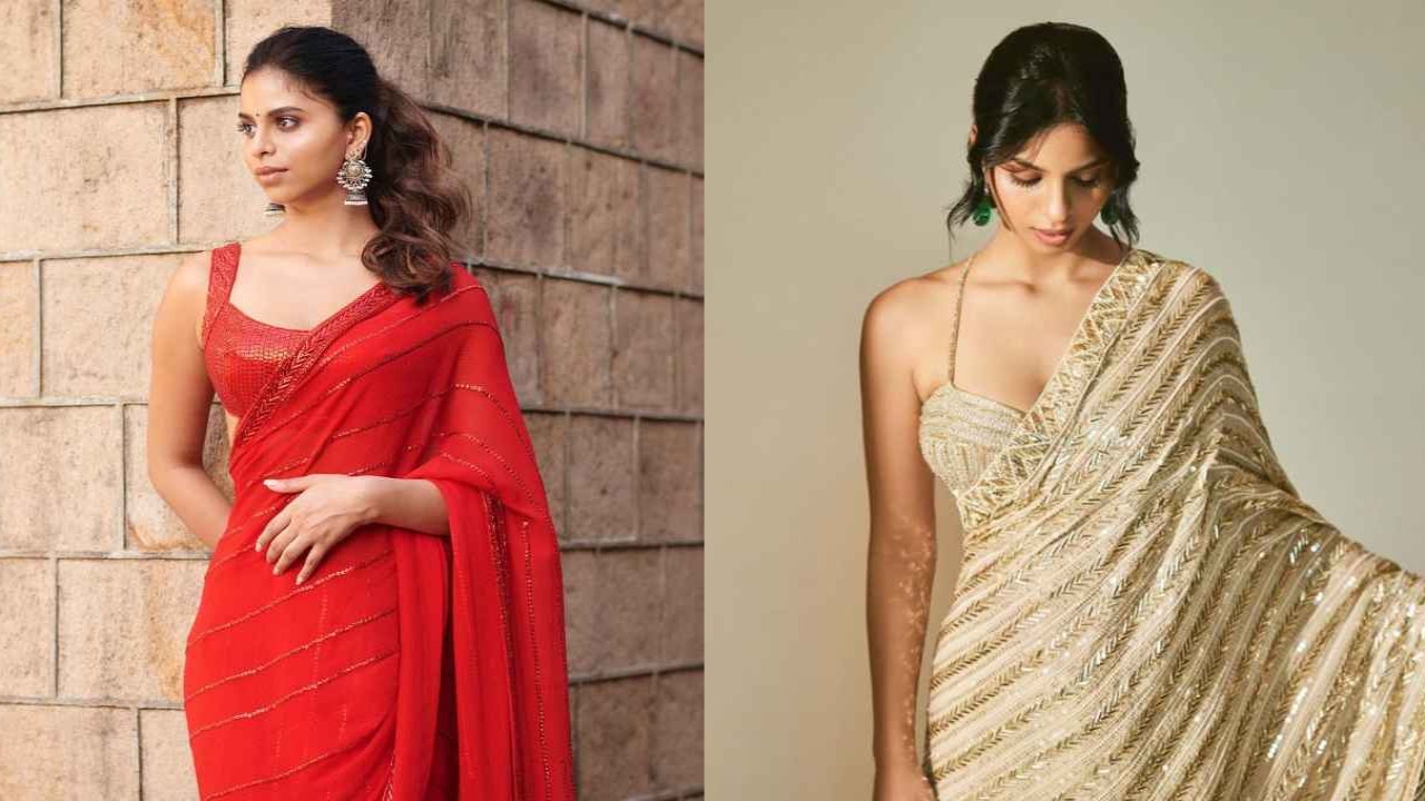 4 times Suhana Khan proved that she is the new desi girl with her beyond-exquisite  sarees | PINKVILLA