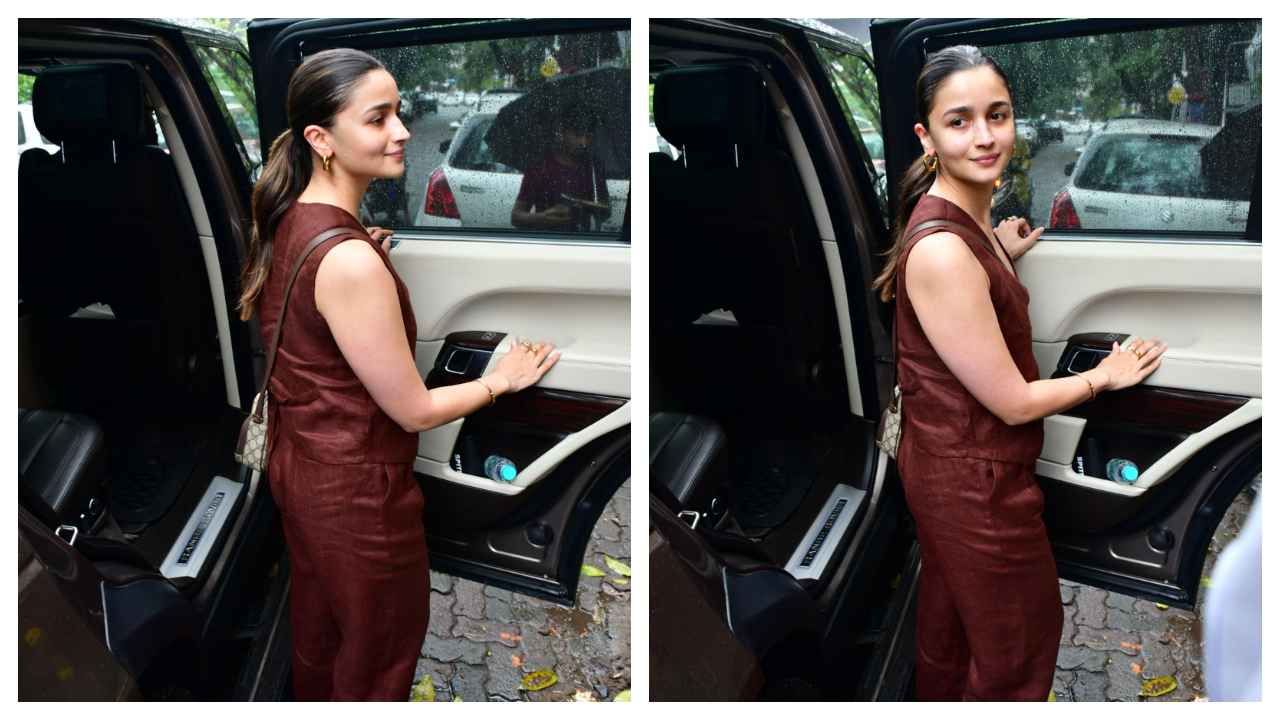 Alia Bhatt styles waistcoat and pant set with Gucci crossbody bag for lunch  date, Sets a formal-meets-fun vibe | PINKVILLA