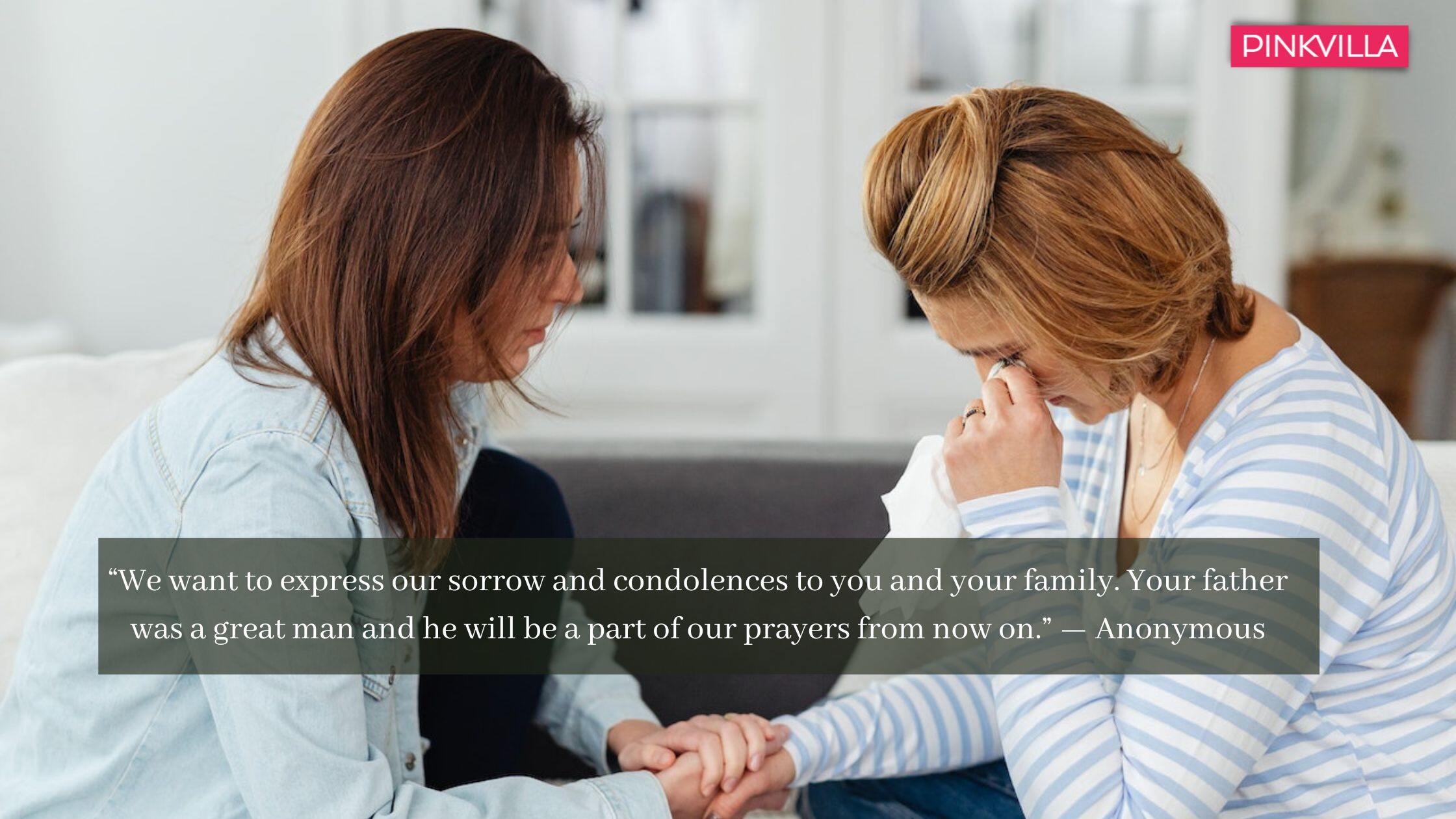 condolences quotes for the loss of a father