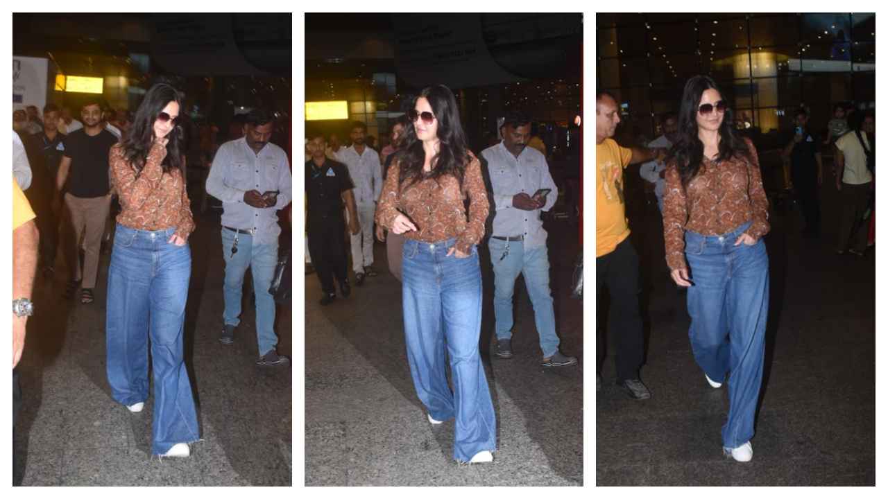 Say goodbye to skinny jeans, Katrina Kaif's airport look in mom-fit denims  and top will have you obsessed | PINKVILLA