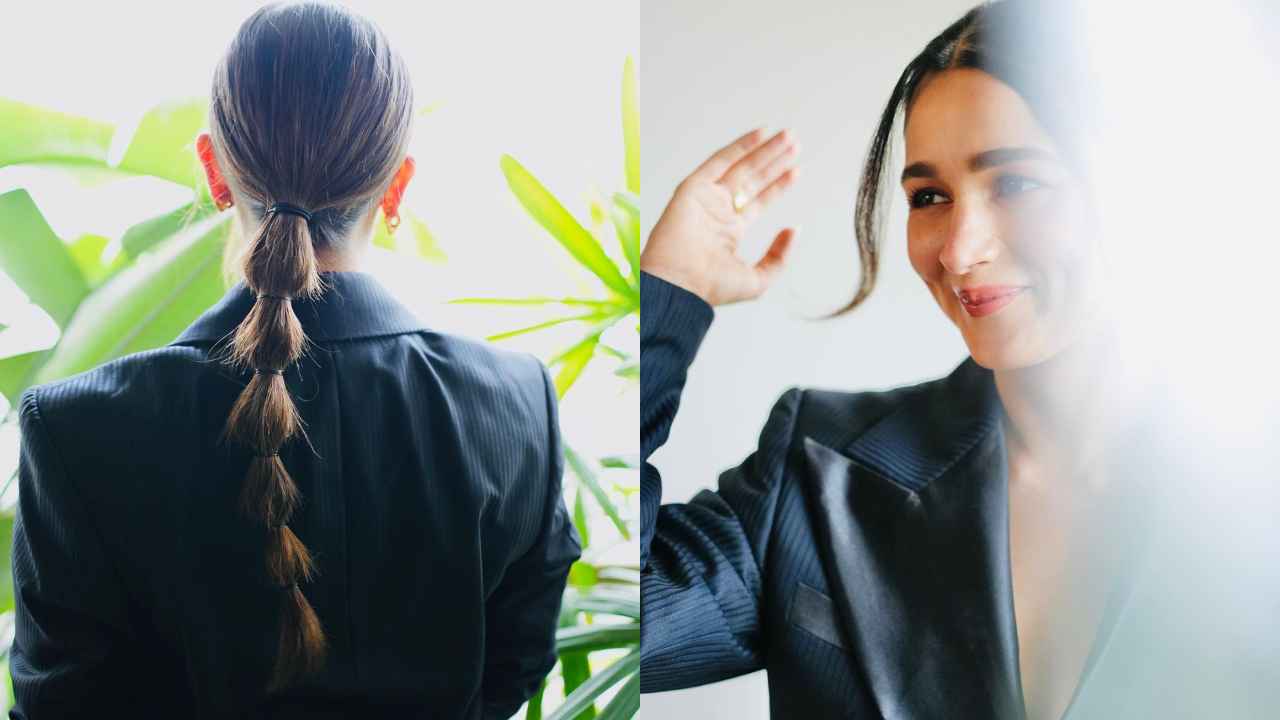 Alia Bhatt dons dark blue pantsuit from Helen Anthony reflecting elegance  and empowerment | PINKVILLA