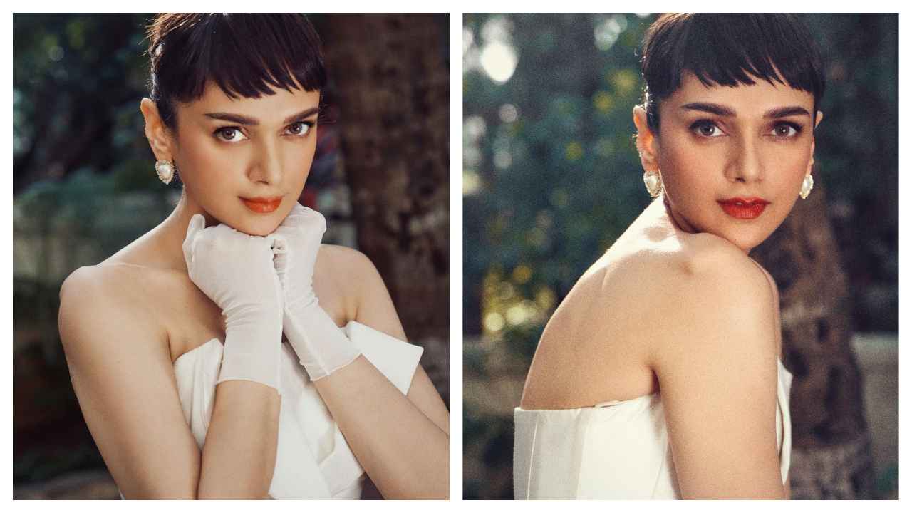 Aditi Rao Hydari looks serene as she pays homage to Audrey Hepburn in timeless  white gown by John Paul Ataker | PINKVILLA
