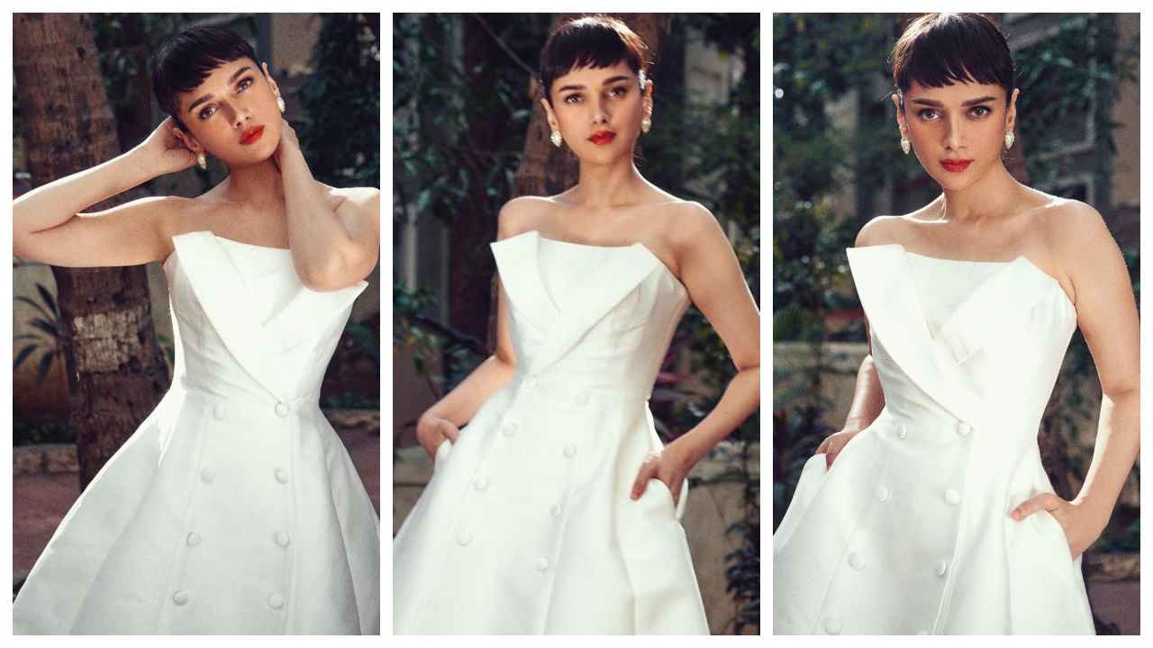 Aditi Rao Hydari looks serene as she pays homage to Audrey Hepburn in timeless  white gown by John Paul Ataker | PINKVILLA