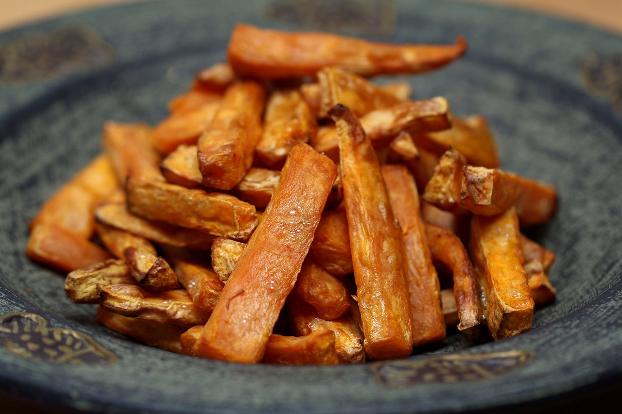 Baked yam fries Baked yam fries