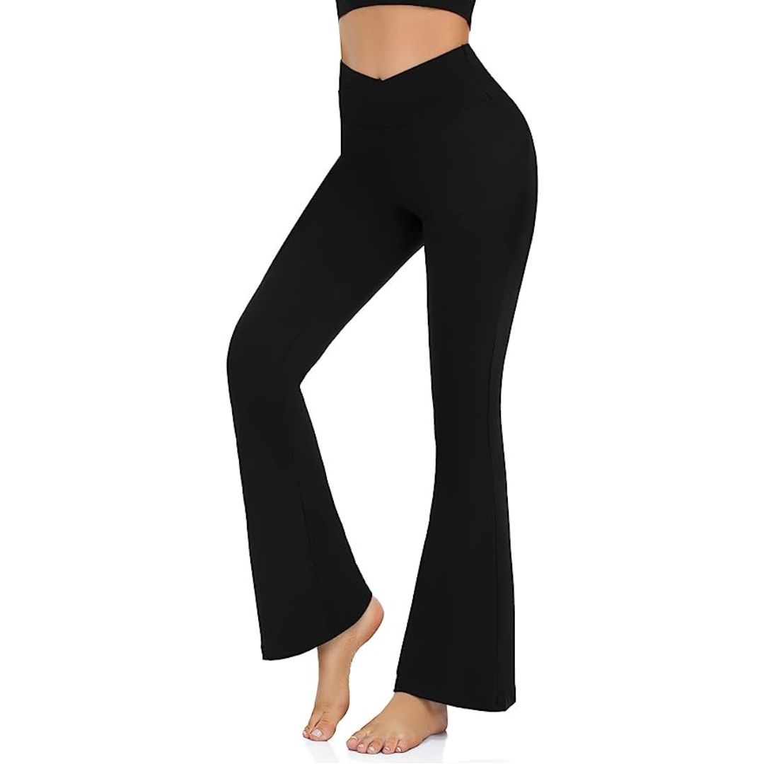 Bell Bottom Pants for Women Boho Print Stretchy High Waist Flare Yoga Pants  Slim Fit Palazzo Leggings Trousers  Walmartcom
