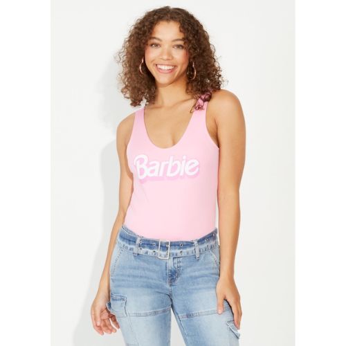 Light Pink Barbie Graphic Bodysuit
