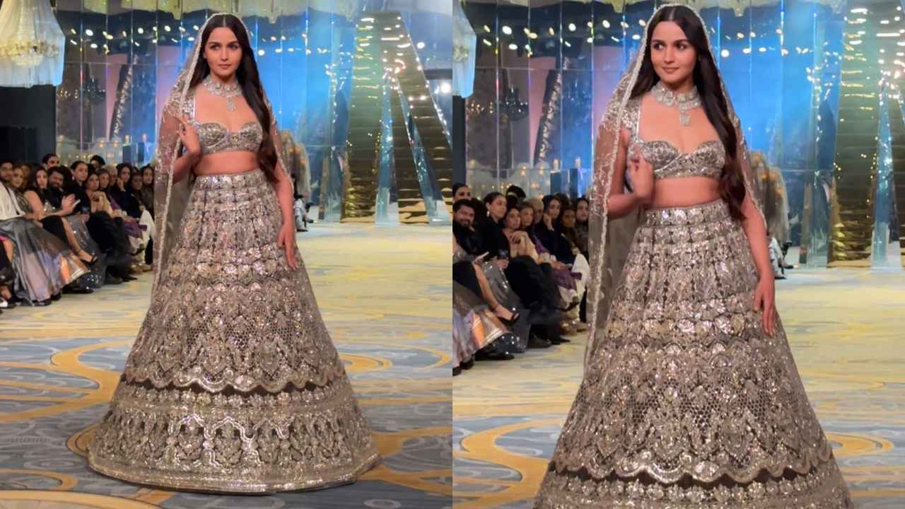 Alia Bhatt embraces timeless elegance as Manish Malhotra's showstopper; A  tale of vintage glamour | PINKVILLA