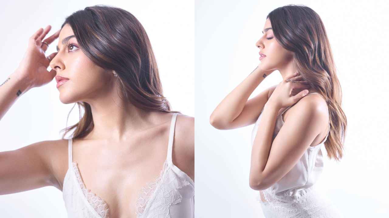 Alaya F looks simply serene in white sheer gown with intricate lace work by Ayesha  Depala | PINKVILLA